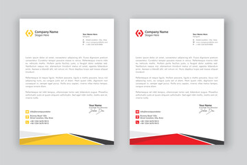 business corporate letterhead design template	