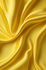 Obraz premium a close up of a yellow fabric with a very large amount of folds