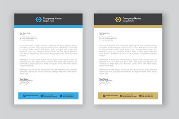 business corporate letterhead design template	