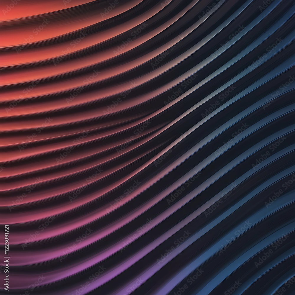 Poster abstract background with flowing, wavy lines in shades of red, pink, blue, and black. the texture is