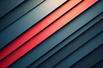 Obraz premium Abstract 3D Red and Blue Stripes Background