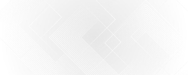 Abstract white and gray color geometric shape and lines seamless pattern gray background design.