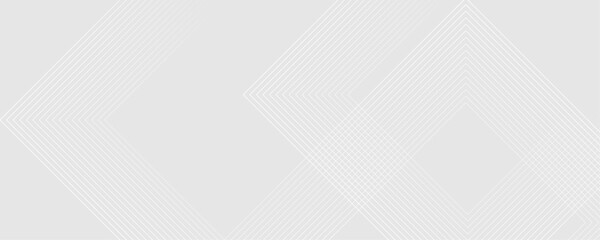 Abstract white and gray color geometric shape and lines seamless pattern gray background design.