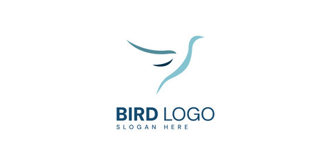 Sleek and Elegant Bird Logo