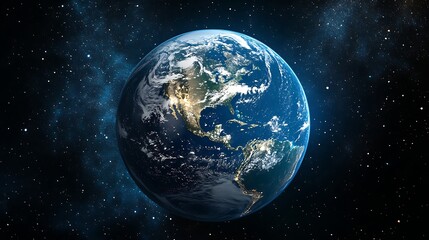 A large number of small space debris orbits the Earth planet