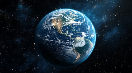 A large number of small space debris orbits the Earth planet