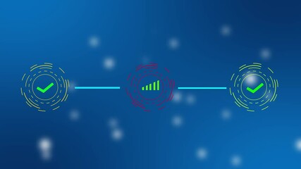   of  with  over light trail on  background Rotating safe lock all the video animation with countdown over light trail - Powered by Adobe