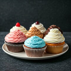 Cupcakes on the plate