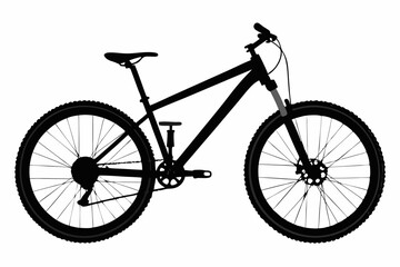 Obraz premium Mountain Biking Outlines Pack