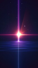 Fototapeta premium glowing purple light with copy space vertically 9:16