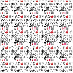 seamless pattern with hearts