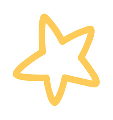 Star glistering shining color doodle