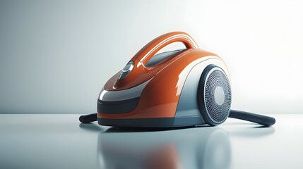 Compact vacuum cleaner, modern design with vibrant colors, perfect for home use and efficient cleaning solutions.