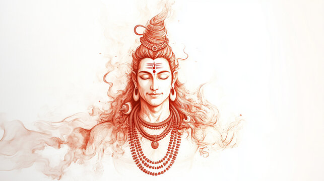 Lord Shiva, the Hindu god of destruction and regeneration, symbolizes meditation, power, and transformation. He is part of the holy trinity alongside Brahma and Vishnu.
