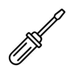 "Screwdriver Vector Icon: Essential Tool for Precision and Repair"