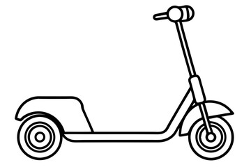 Retro Scooter Vector Design
