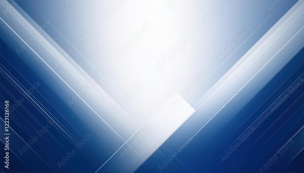 Poster abstract blue geometric background with diagonal lines and overlapping transparent rectangles, suitable for modern business design, digital presentation