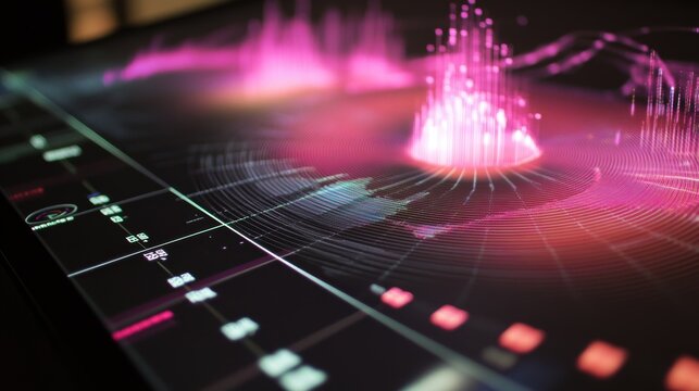 A closeup of an onscreen analytical tool filled with intricate radar charts comparing various factory processes designed to facilitate quick sidebyside performance analysis.