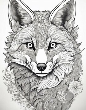 Ausmalbild Fuchs