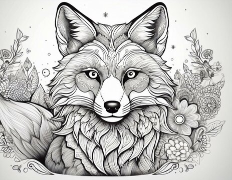 Ausmalbild Fuchs