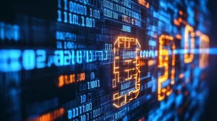 Blockchain network concept, distributed ledger technology, and computer connections with blockchain text on a colorful abstract background


