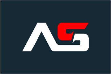 Initial AS Logo Design Vector
