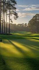 golf course with copy space vertically 9:16