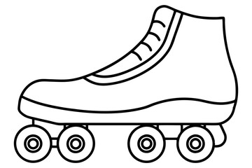 Simple Roller Skate Outline