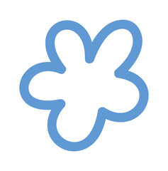 Obraz premium Flower doodle plant bloom scribble