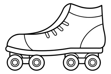Simple Roller Skate Outline