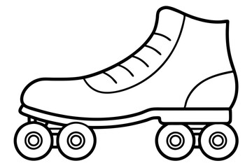 Simple Roller Skate Outline