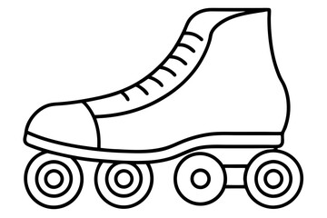 Simple Roller Skate Outline