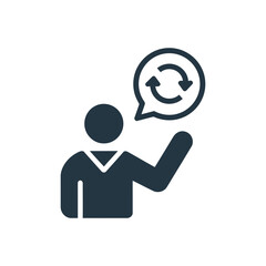 Continuous improvement cycle icon