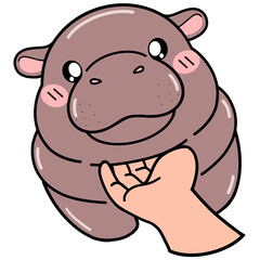 Hippopotamus cartoon 