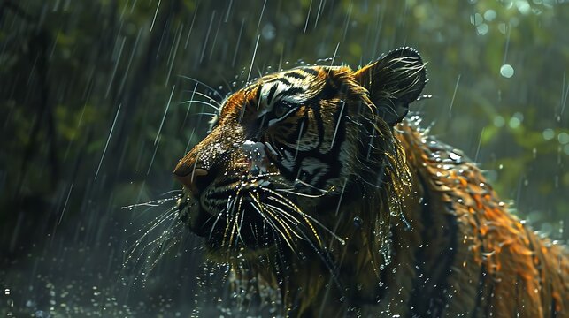 Balitiger is a captivating fusion of two worlds: the natural beauty of Bali and the majestic power of the tiger. This artistic representation blends the serene, tropical environment of Bali with the f