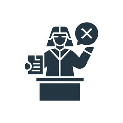 Judge Denial Icon