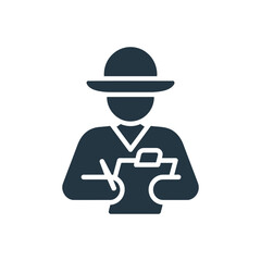 Officer Writing Clipboard Icon