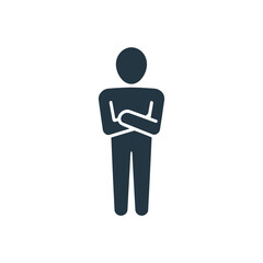 Person with Crossed Arms Icon