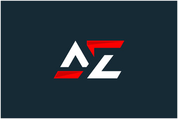 Initial AZ Logo Design Vector