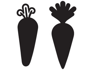hand drawn illustration of a carrots