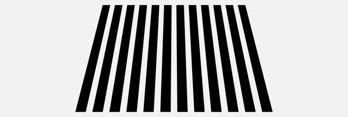 Pedestrian crossing icon. Crosswalk icon. Pedestrian crossing icon. Zebra crossing. Vector illustration, side high view vector of a Pedestrian crossing in a street, white zebras on asphalt road, eps10