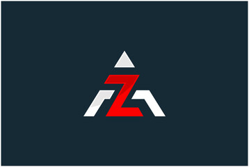 Initial AZ Logo Design Vector