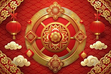 thai style art for cover, card, poster, banner. Chinese zodiac Snake symbol. Hieroglyphics mean Happy New Year and symbol of the Snake