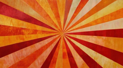 A vibrant radial pattern in warm colors, creating a dynamic and energetic visual effect.