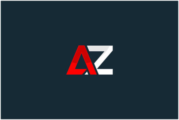 Initial AZ Logo Design Vector
