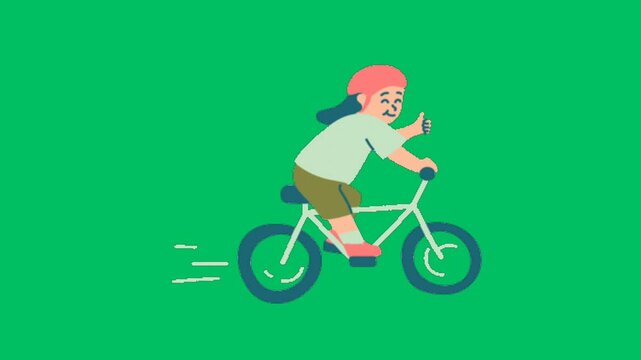 child riding a bike