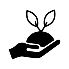 plant, hand, icon, editable, stroke, symbol, pictogram, linear, leaf, seedling, growth, background, vector, business, design, people, isolated, nature, tree, illustration, spring, concept, white, gard