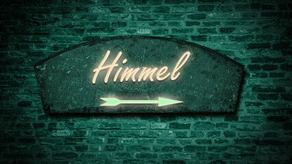 Signposts the direct way to Heaven