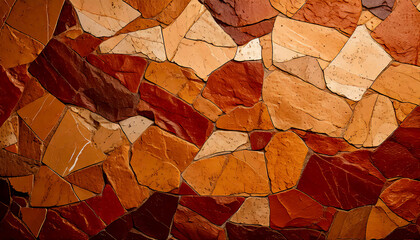 Brown stone background, wall surface texture for design