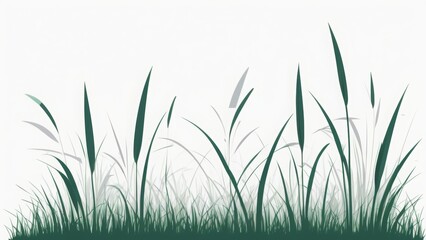 Obraz premium green grass vector